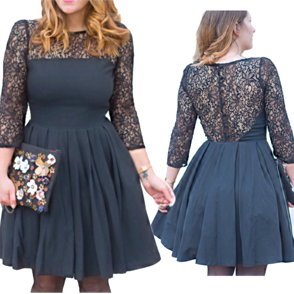 Mademoiselle R lace back dress